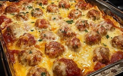 Dump and Bake Meatball Casserole