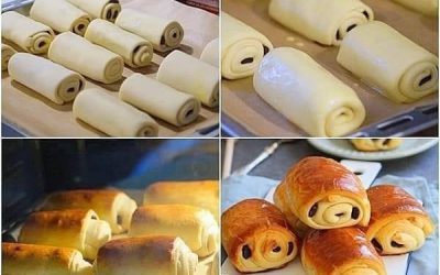 Bułki brioche czekoladowe
