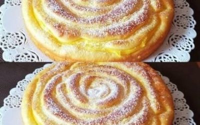 Po prostu rozpływa się w ustach, fantastyczny placek jabłkowy z budyniem waniliowym