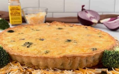 quiche z kurczakiem i brokułami – prosty przepis