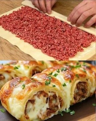 Rolada z mięsem i serem pieczona w piekarniku: łatwy i szybki przepis, styl gourmet, bezglutenowy, smażony na powietrzu🔥🧀🥩
