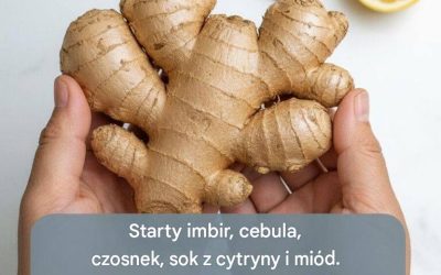 Starty imbir, cebula, czosnek, sok z cytryny i łyżeczka… Zobacz więcej
