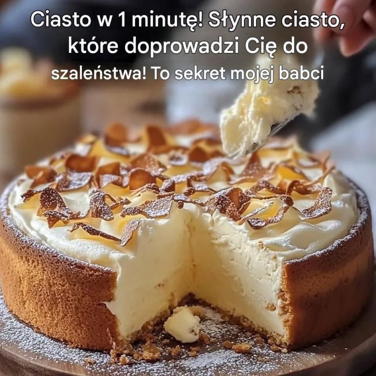 Ciasto w 15 minut! Słynne ciasto, które doprowadziło do szaleństw! Ten sekret mojej babci