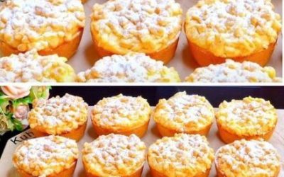 Fantastyczne muffinki z kruszonką i twarogiem