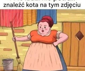 99% osób nie może znaleźć kota na zdjęciu