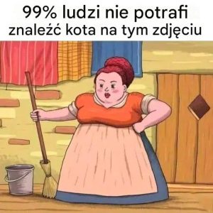 99% osób nie może znaleźć kota na zdjęciu