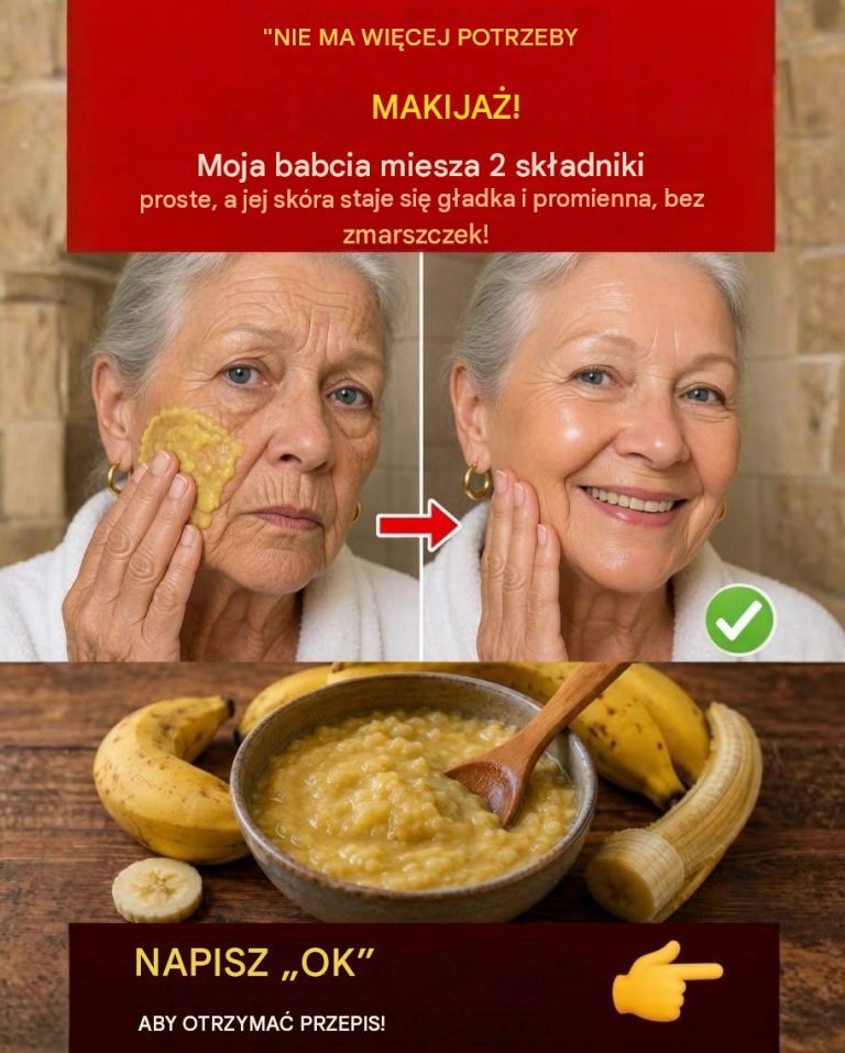 Nigdy więcej nie będziesz potrzebować makijażu! Moja babcia zmieszała dwa składniki i jej skóra jest gładka jak szkło, bez ani jednej zmarszczki… Ciąg dalszy nastąpi