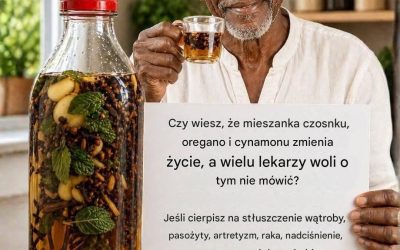 Napój detoksykacyjny z czosnkiem, oregano i cynamonem