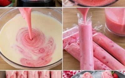 Wykwintne lody truskawkowe