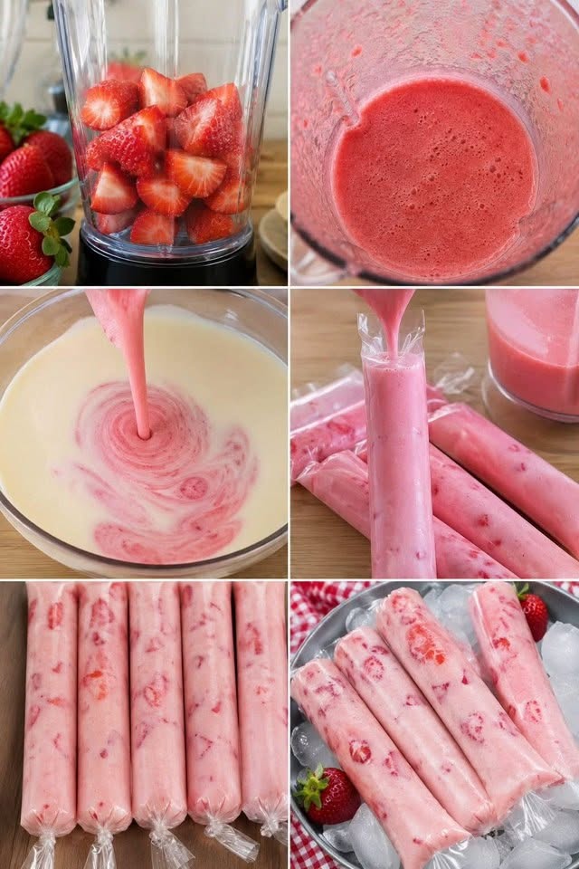 Wykwintne lody truskawkowe