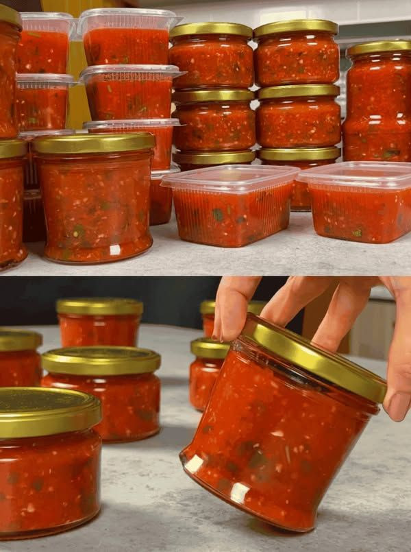 Uniwersalny sos pomidorowy do zimowego makaronu: Często go gotuję, bo makaron szybko go wchłania. Ten sos jest bardzo aromatyczny i pyszny!