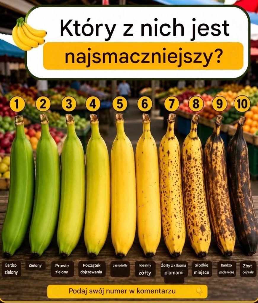 Czy wiesz, który z tych siedmiu bananów jest najlepszy dla Ciebie i Twojego zdrowia?