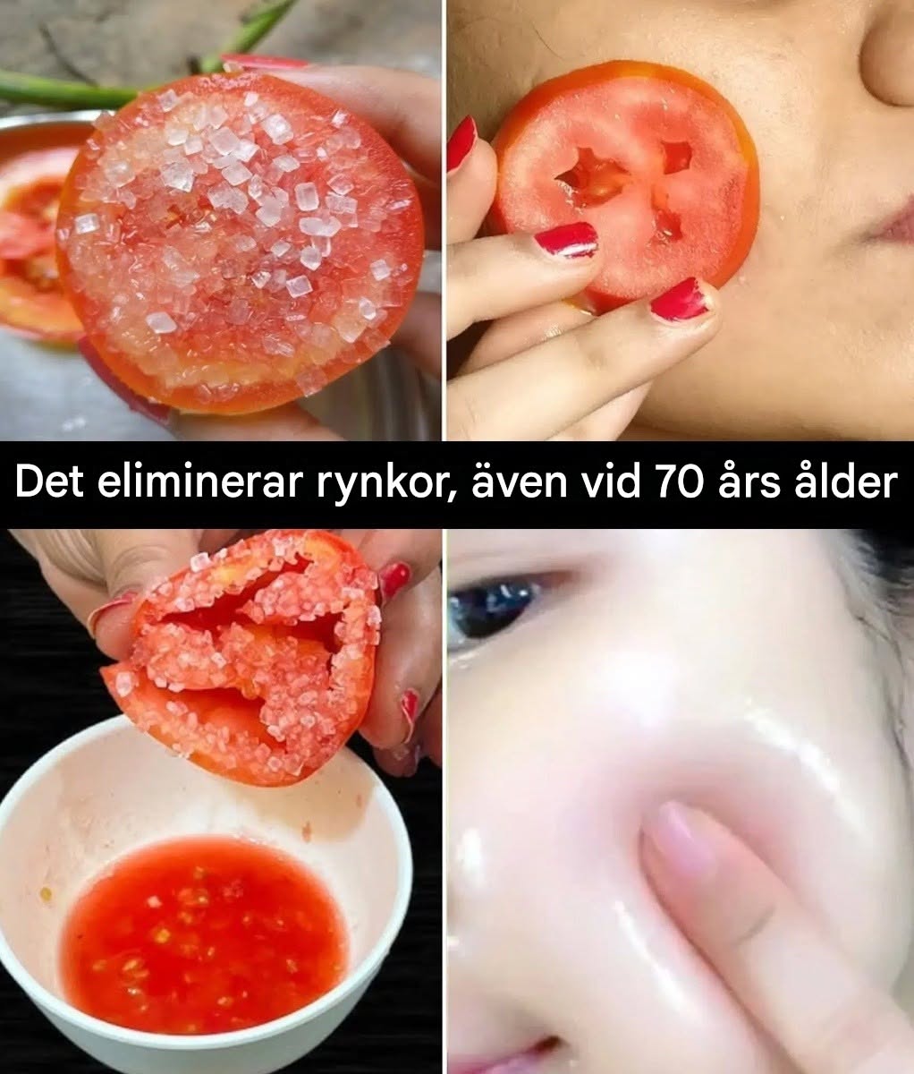 Hur man gör huden mjuk och rynkfri med tomater…
