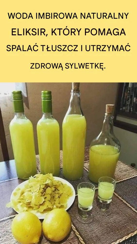 Woda imbirowa: naturalny eliksir wspomagający spalanie tłuszczu i budowanie zdrowej sylwetki.