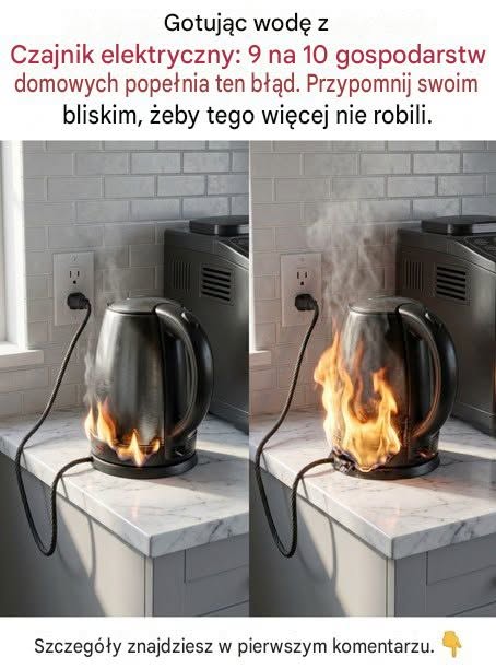 Codzienne gotowanie wody: 9 na 10 gospodarstw domowych niewłaściwie korzysta z czajnika elektrycznego